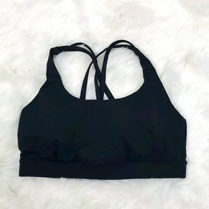 Lululemon black sports bra crossback size 8